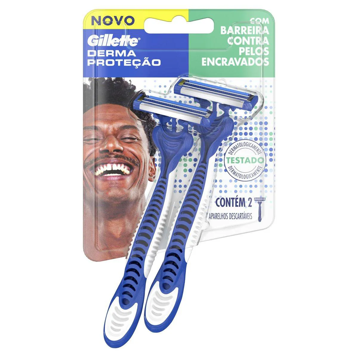 Barbeador Gillette Derma Proteção Descartável 2 unidades