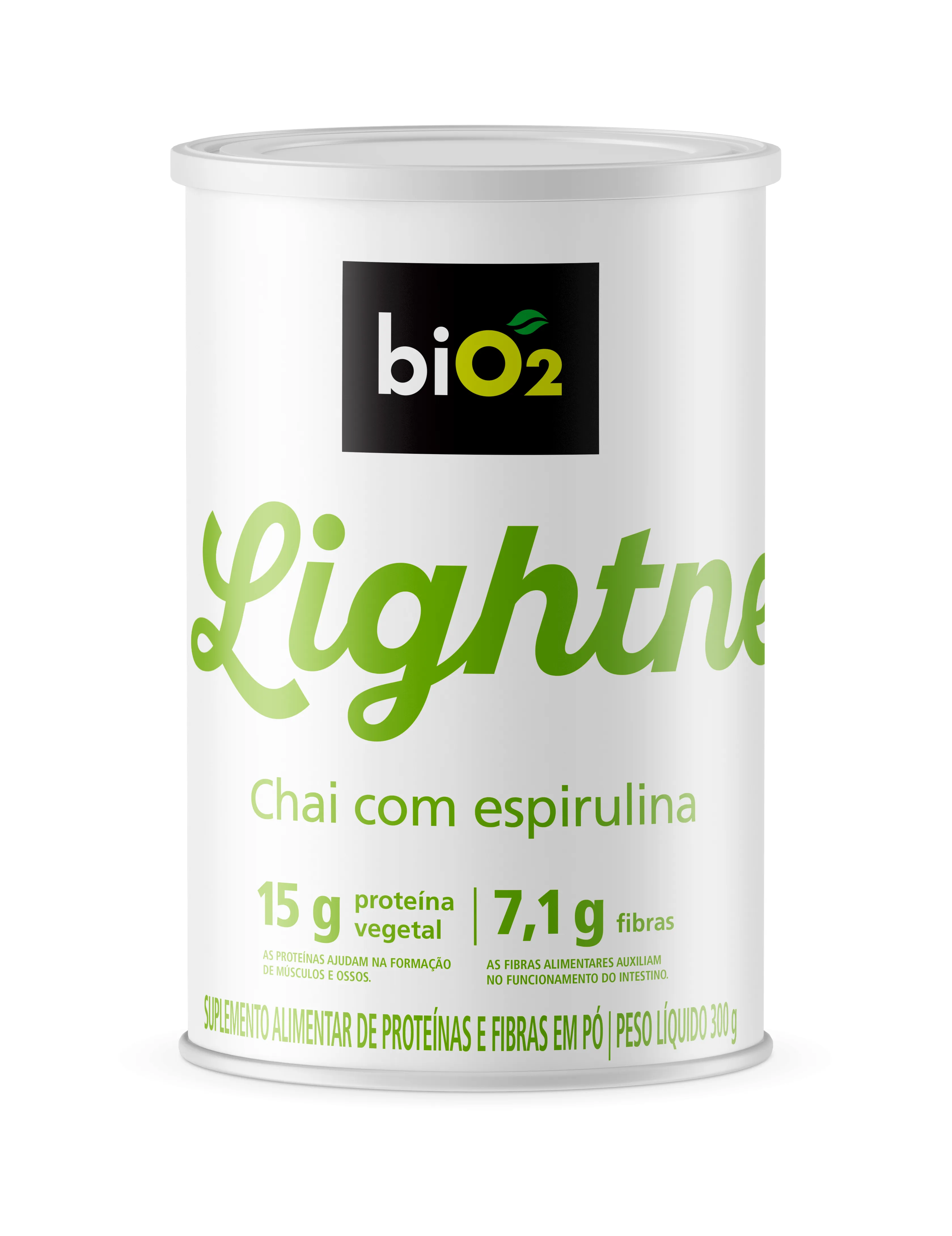 Proteína e Fibra biO2 Lightness Chai com Spirulina 300g