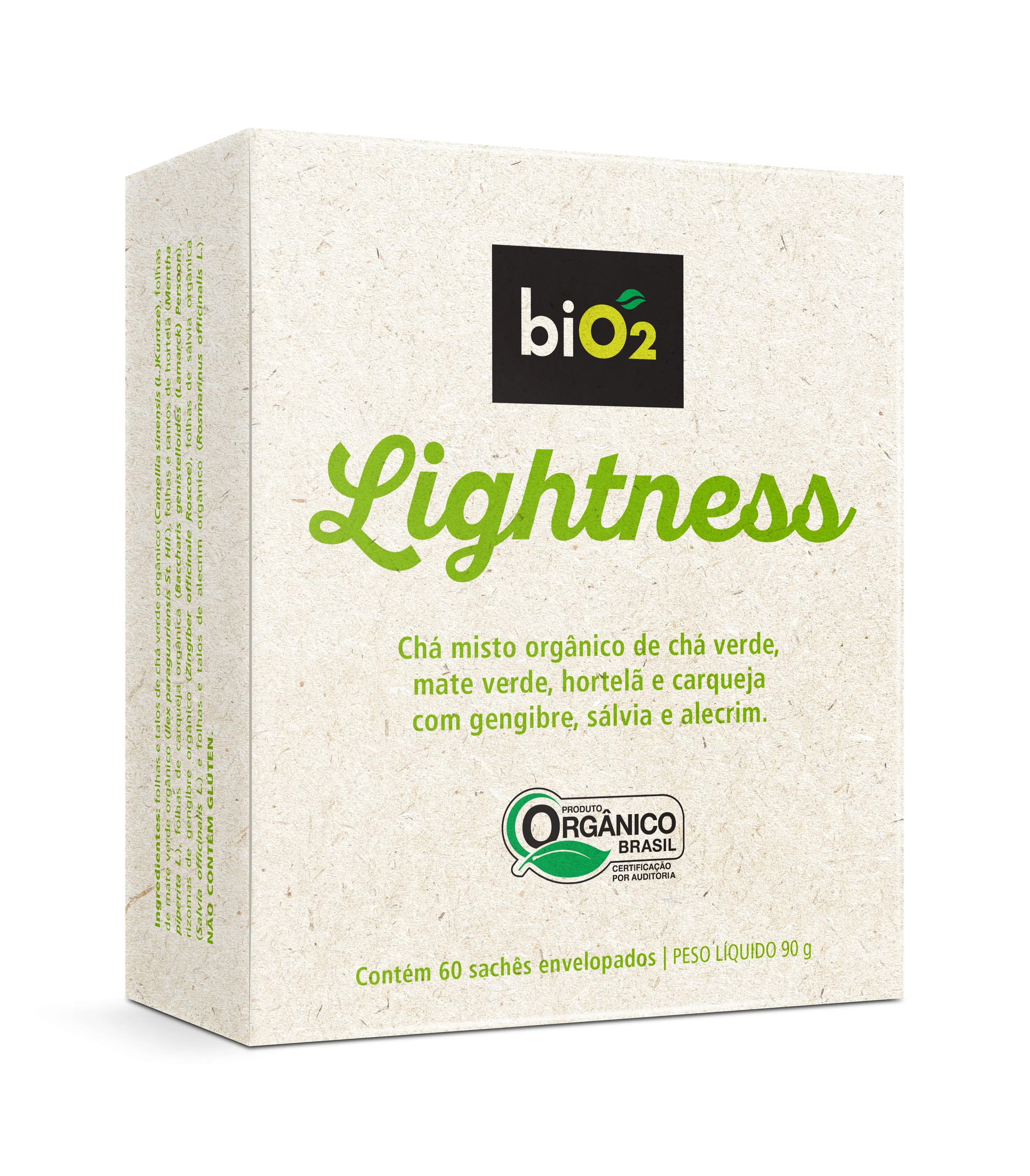 Chá Misto Orgânico BiO2 Lightness Misto de Ervas - 60 Sachês