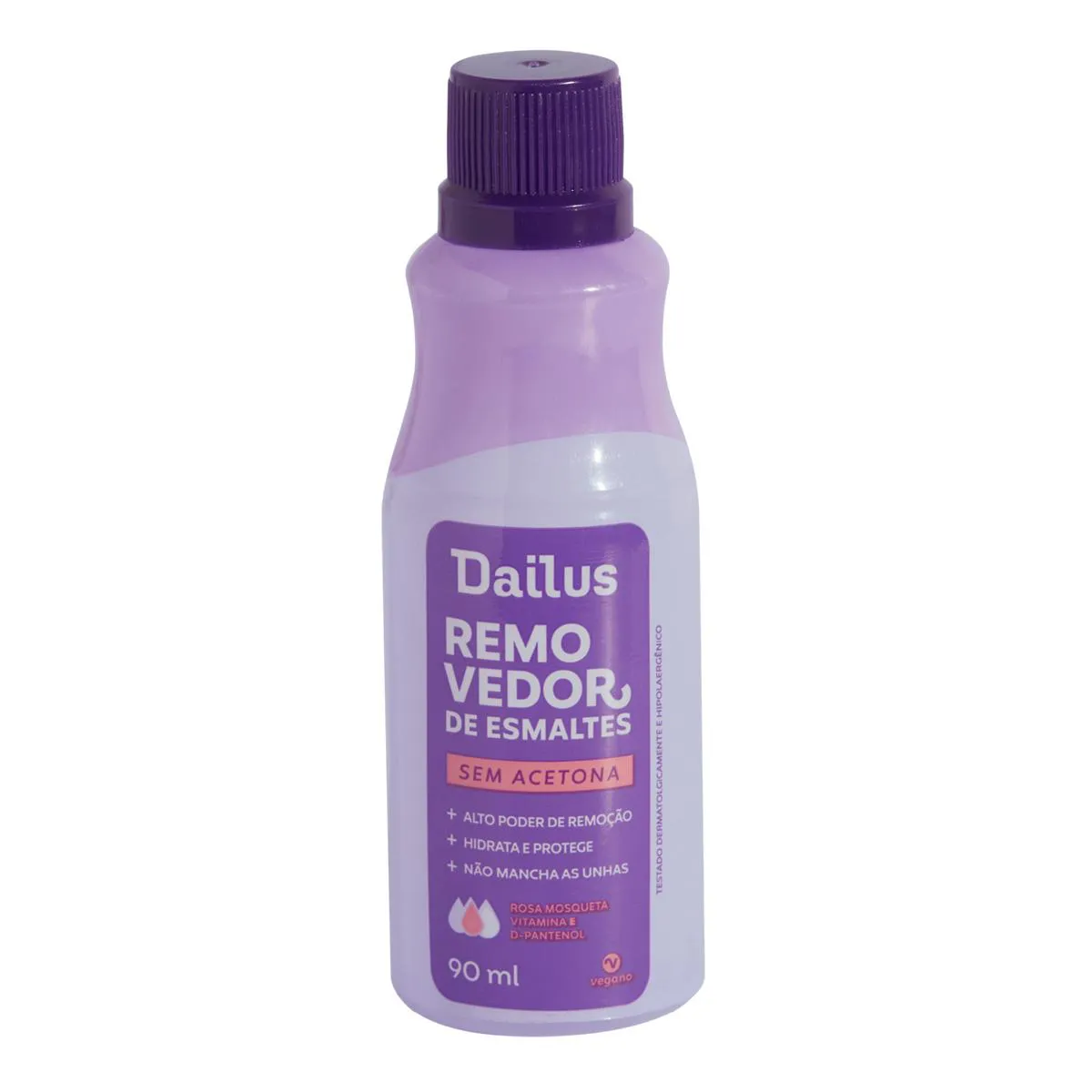 Removedor de Esmaltes Dailus Sem Acetona Vegano 90ml