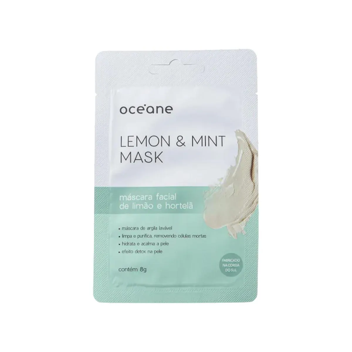 Máscara Facial Océane Lemon & Mint Mask Limão e Hortelã