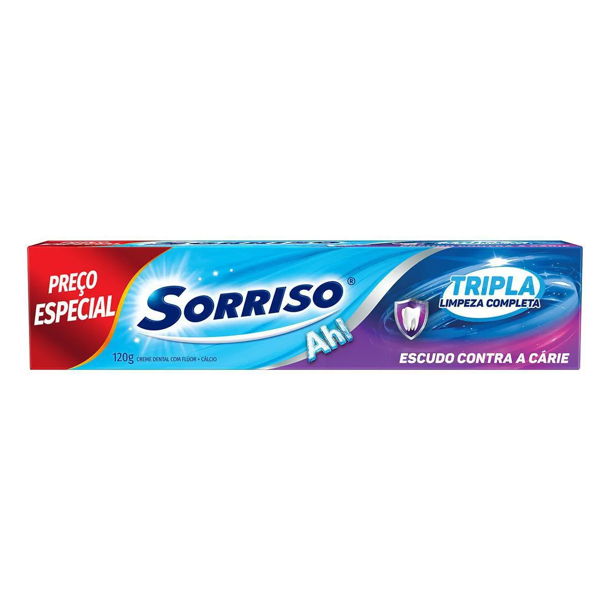 Pasta de Dente Sorriso Tripla Limpeza Completa 120g