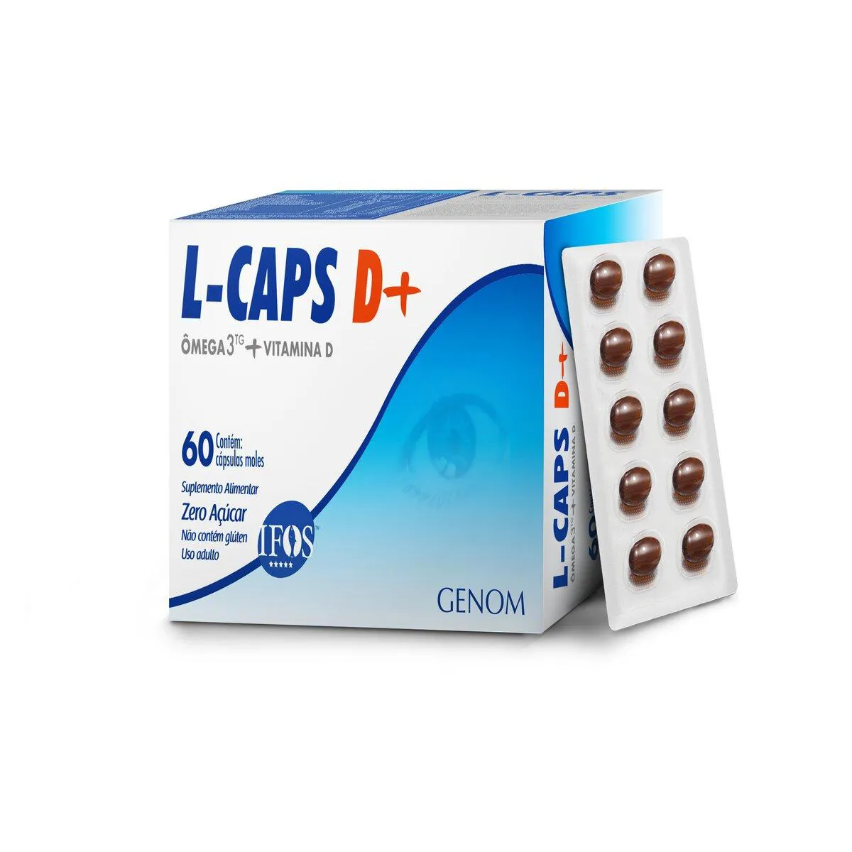 Ômega 3 + Vitamina D L-Caps D+ 60 cápsulas