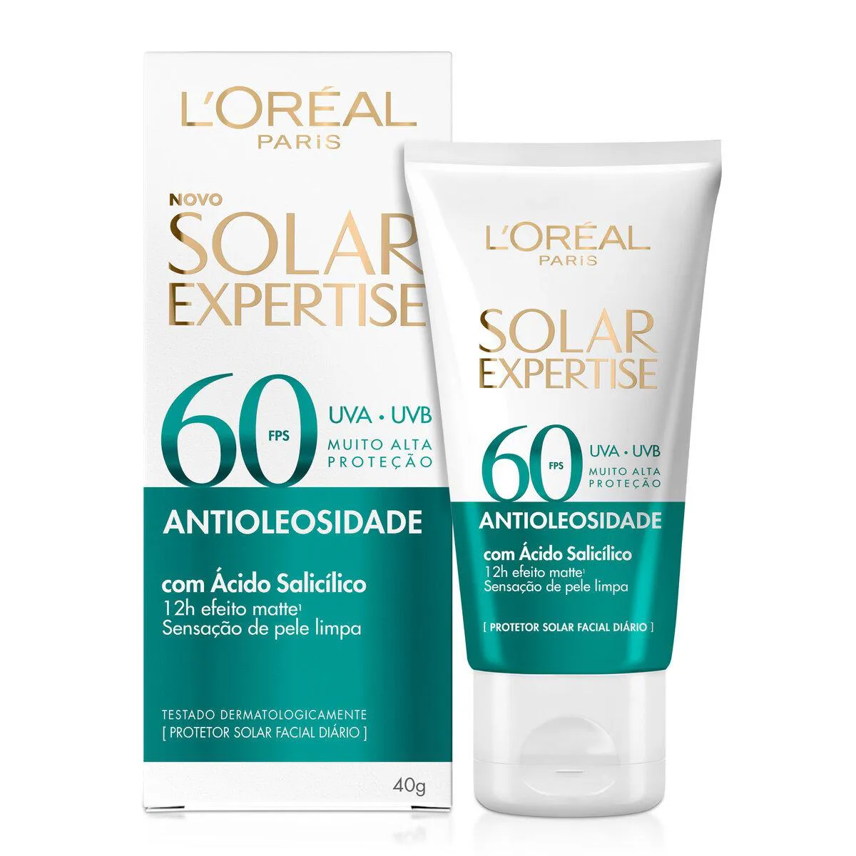 Protetor Solar Facial L'Oréal Paris Solar Expertise Antioleosidade FPS 60 40g