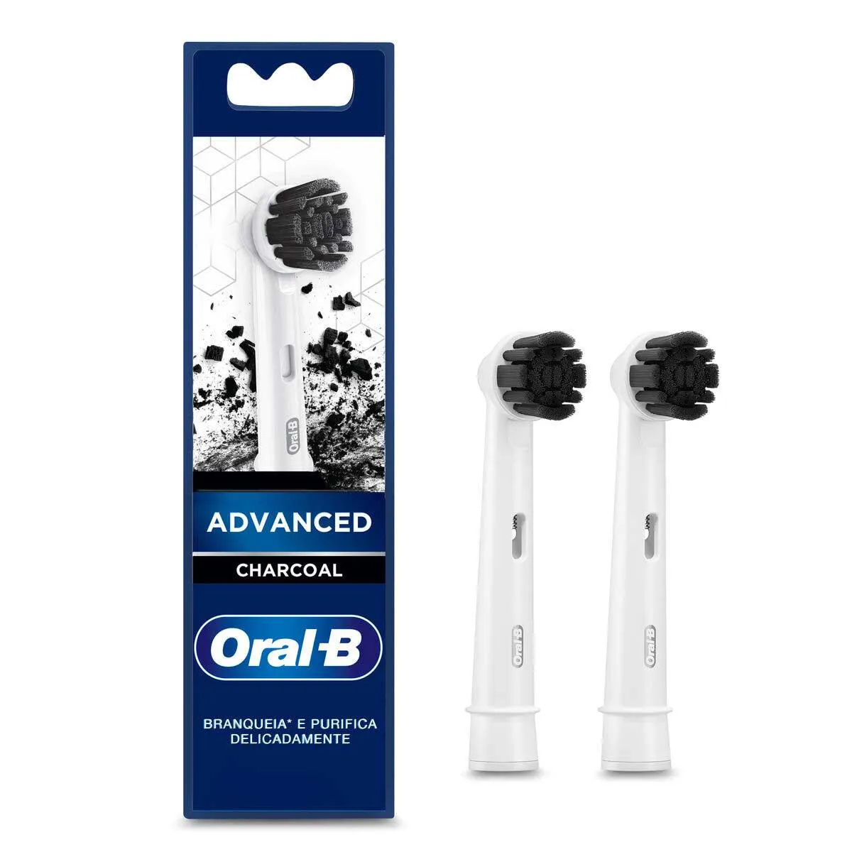 Refil de Escova Elétrica Oral B Power Charcoal 2 unidades