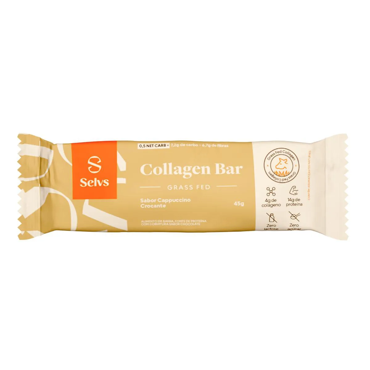 Barra de Colágeno Selvs Collagen Bar Cappuccino 50g