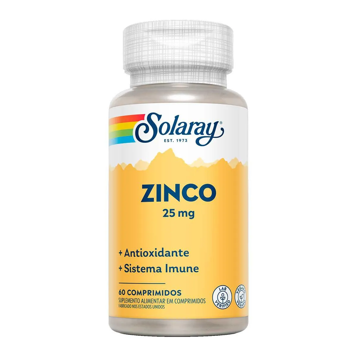 Zinco Solaray 25mg 60 comprimidos