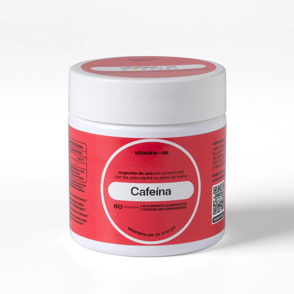 Cafeína 200mg Vitamine-se 60 comprimidos