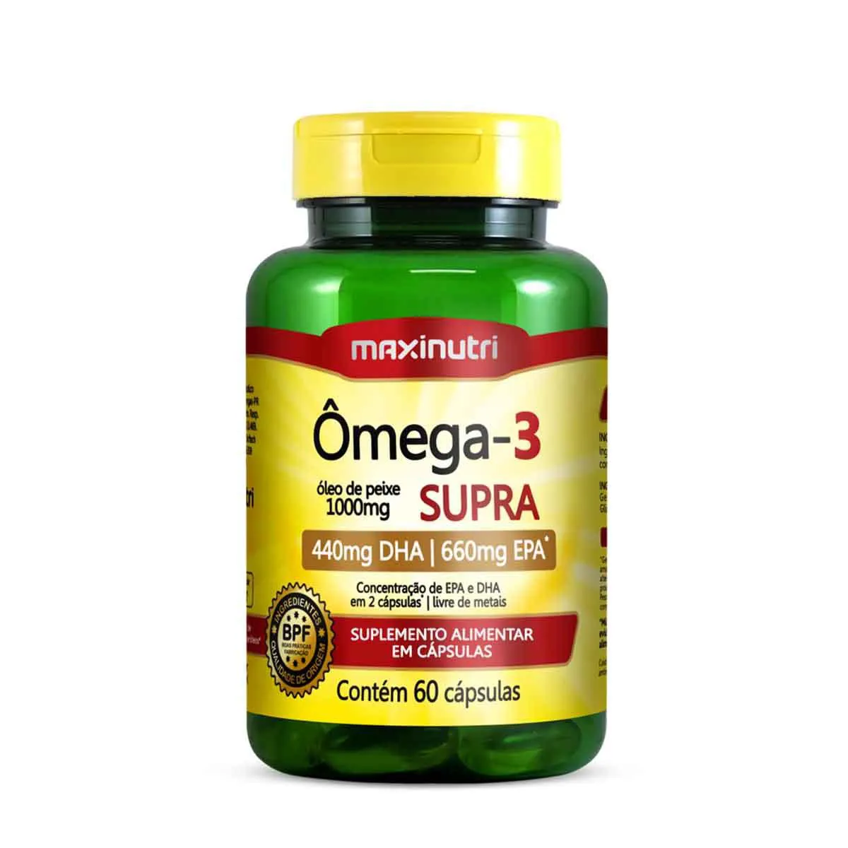 Ômega 3 Supra 1000mg Maxinutri 60 cápsulas