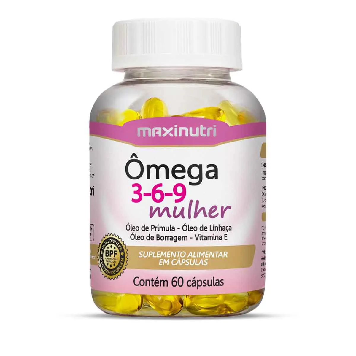 Ômega 3-6-9 Mulher Maxinutri 60 cápsulas