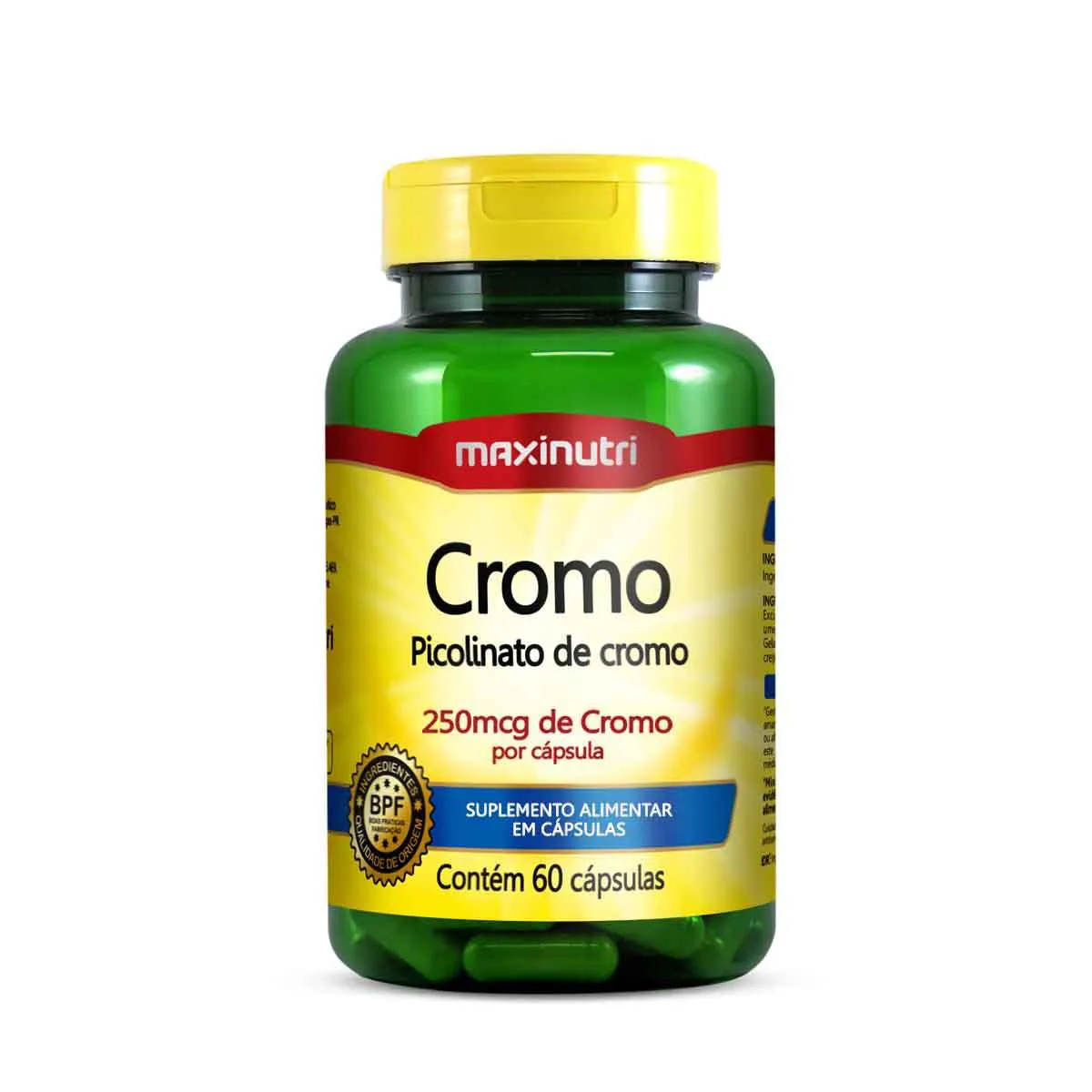 Picolinato de Cromo Maxinutri 60 cápsulas