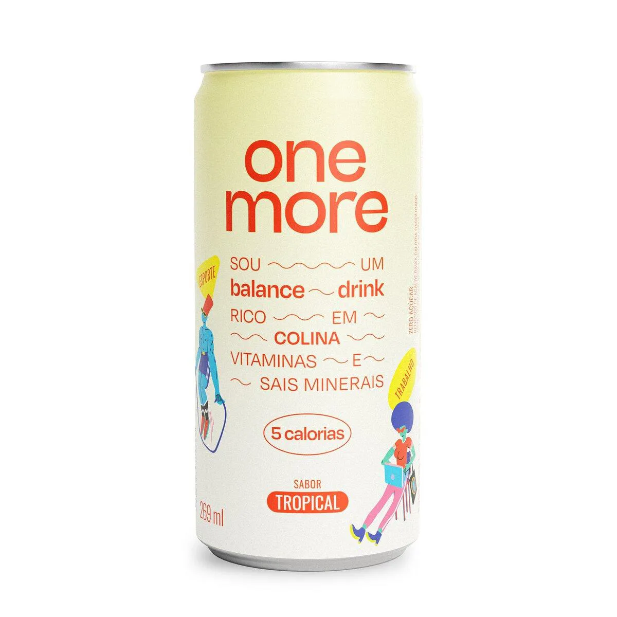 Bebida Gaseificada One More Balance Drink Sabor Tropical 269ml