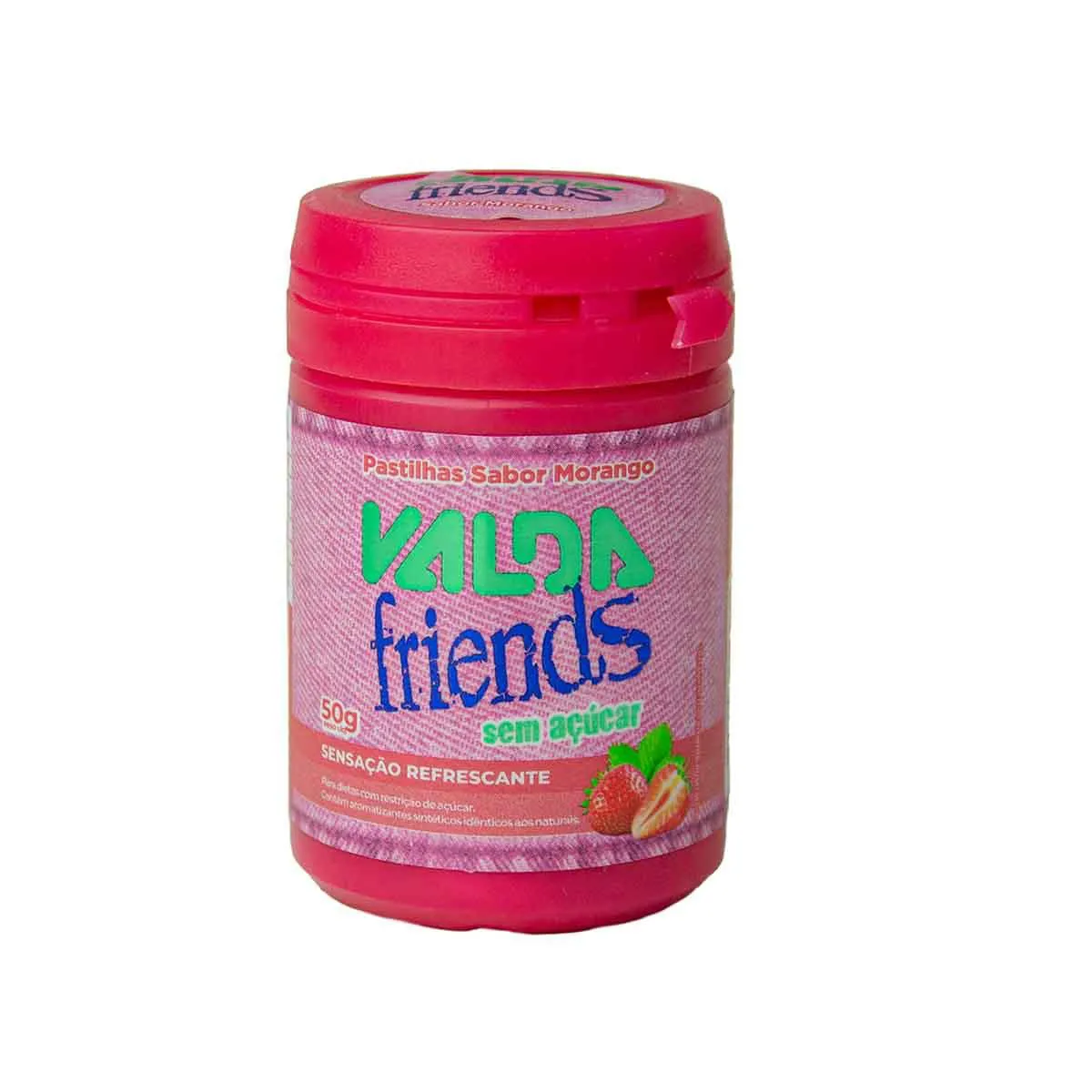 Pastilha Valda Friends Morango 50g