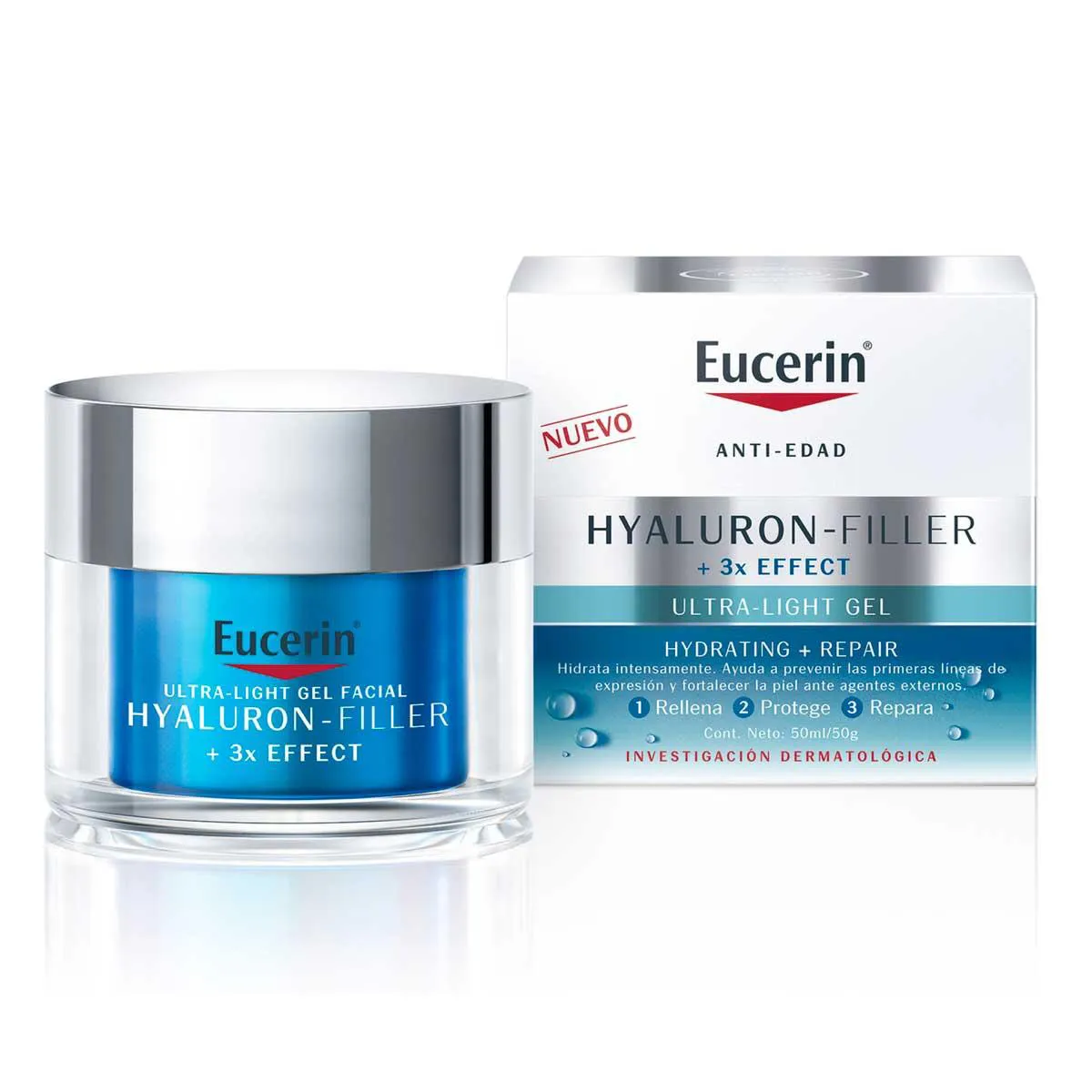 Gel Facial Anti-Idade Eucerin Hyaluron-Filler Daily Booster + Repair 50ml