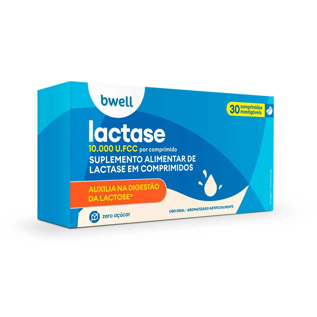 Lactanon Lactase bwell 10.000FCC 30 comprimidos mastigáveis: onde comprar | Drogasil