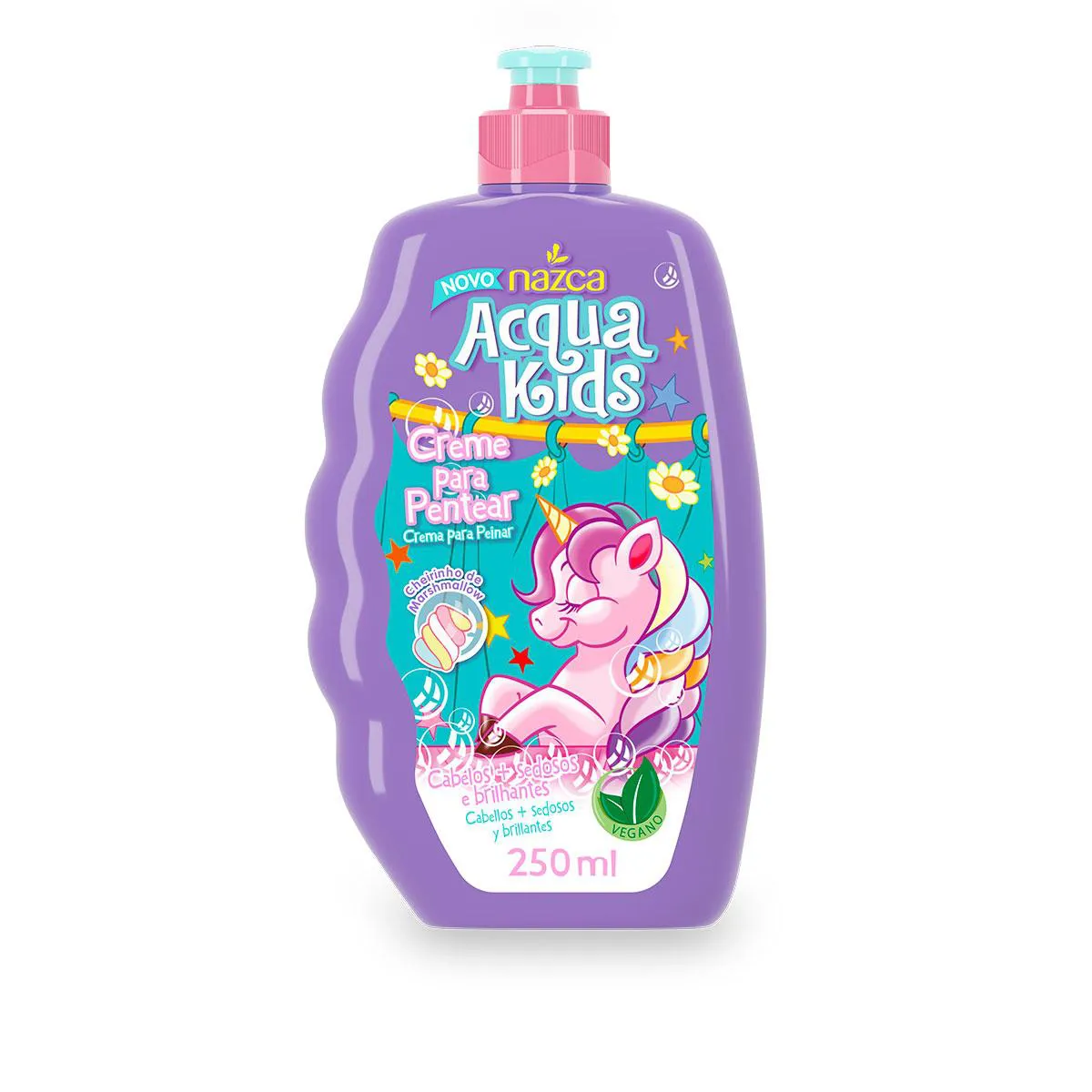 Creme para Pentear Infantil Acqua Kids Marshmallow 250ml