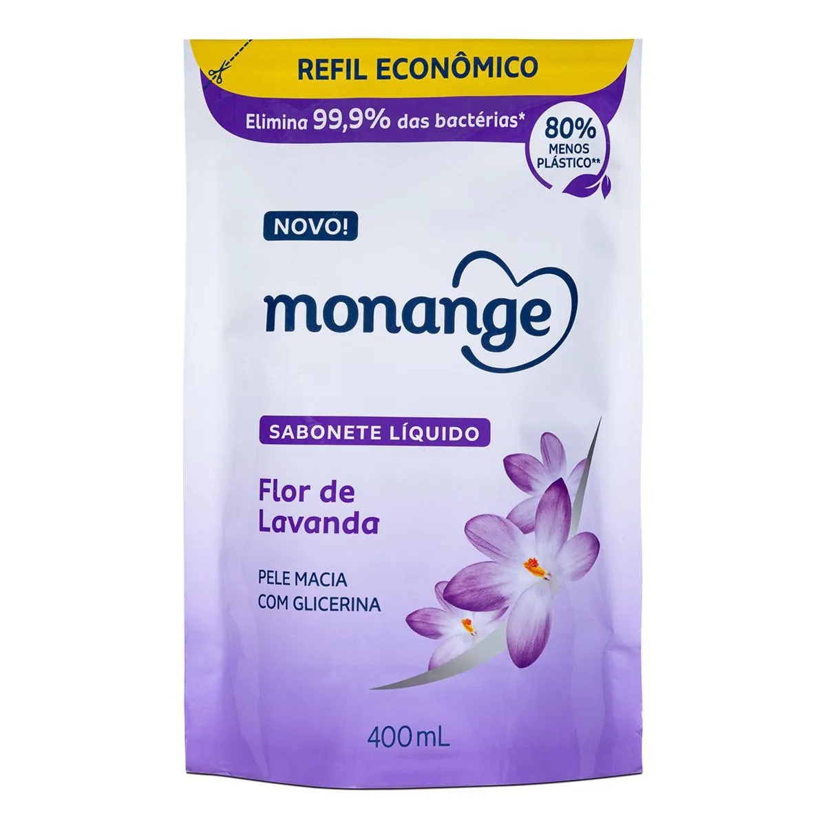 Sabonete Líquido Monange Lavanda Refil 400ml