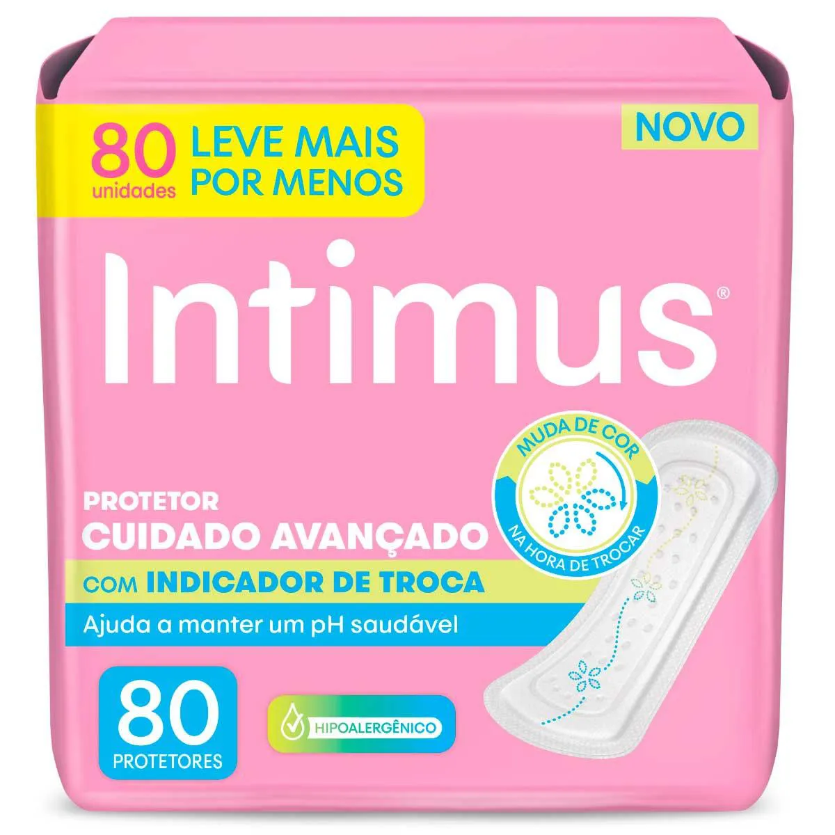 Protetor Diário Intimus com Indicador de Troca 80 unidades