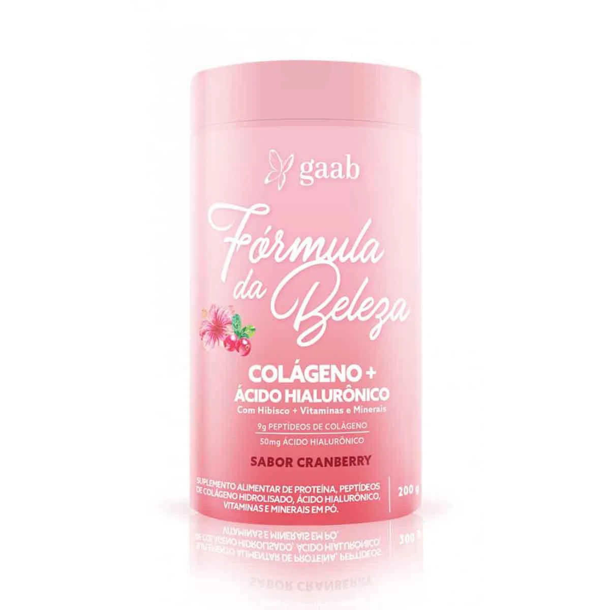 Polivitamínico Fórmula da Beleza Gaab Cranberry 200g