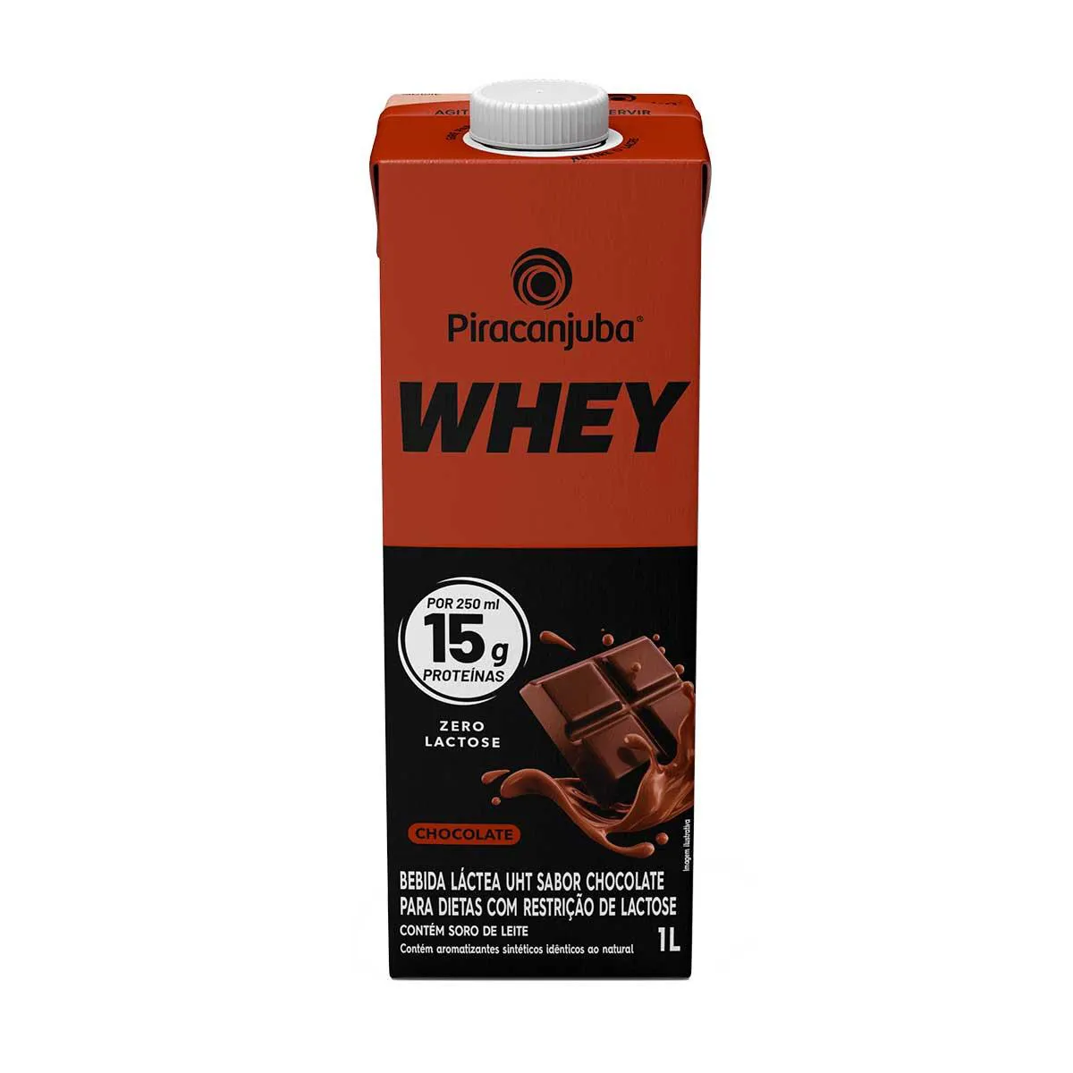 Piracanjuba Whey Zero Lactose Chocolate 1l