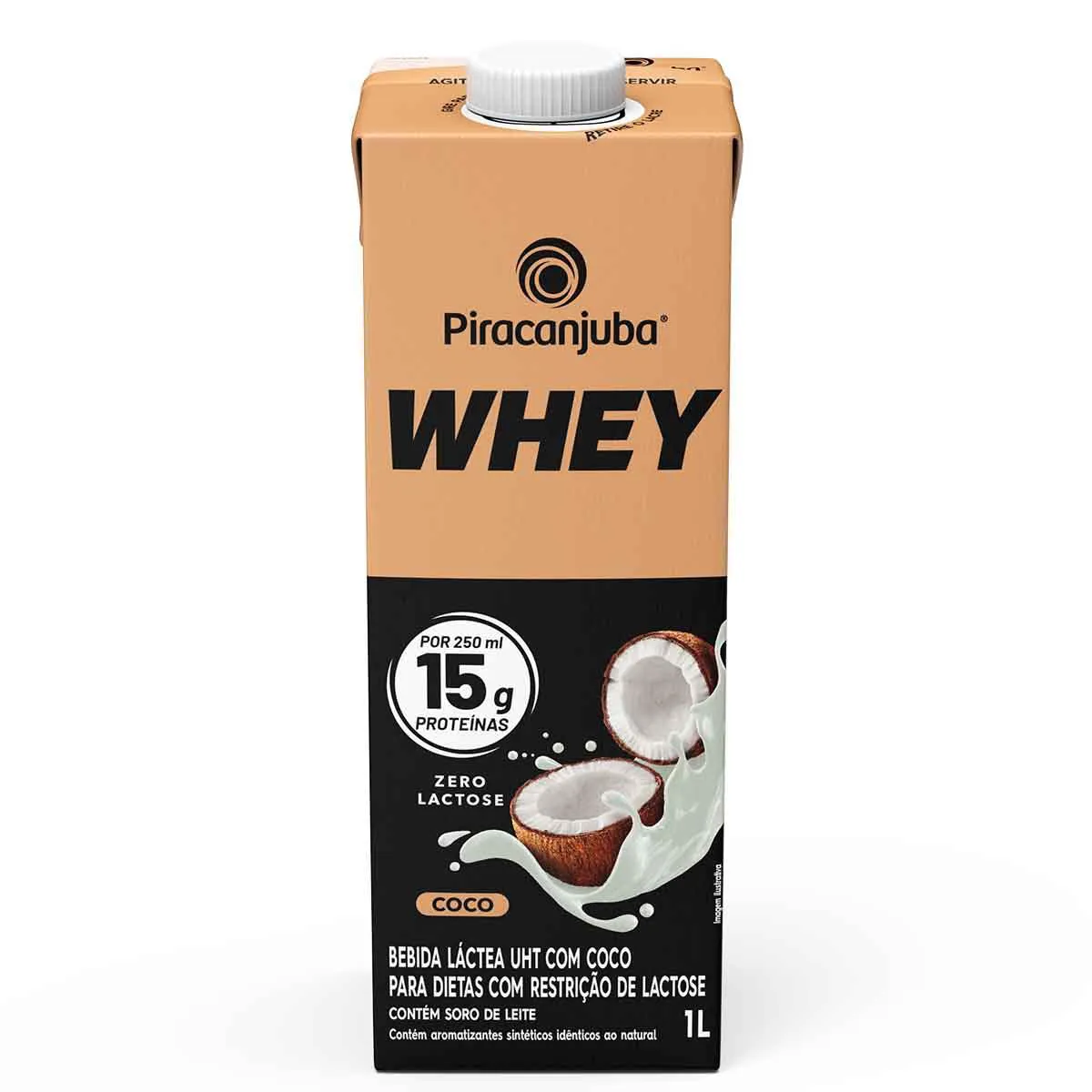 Piracanjuba Whey Zero Lactose Coco 1l