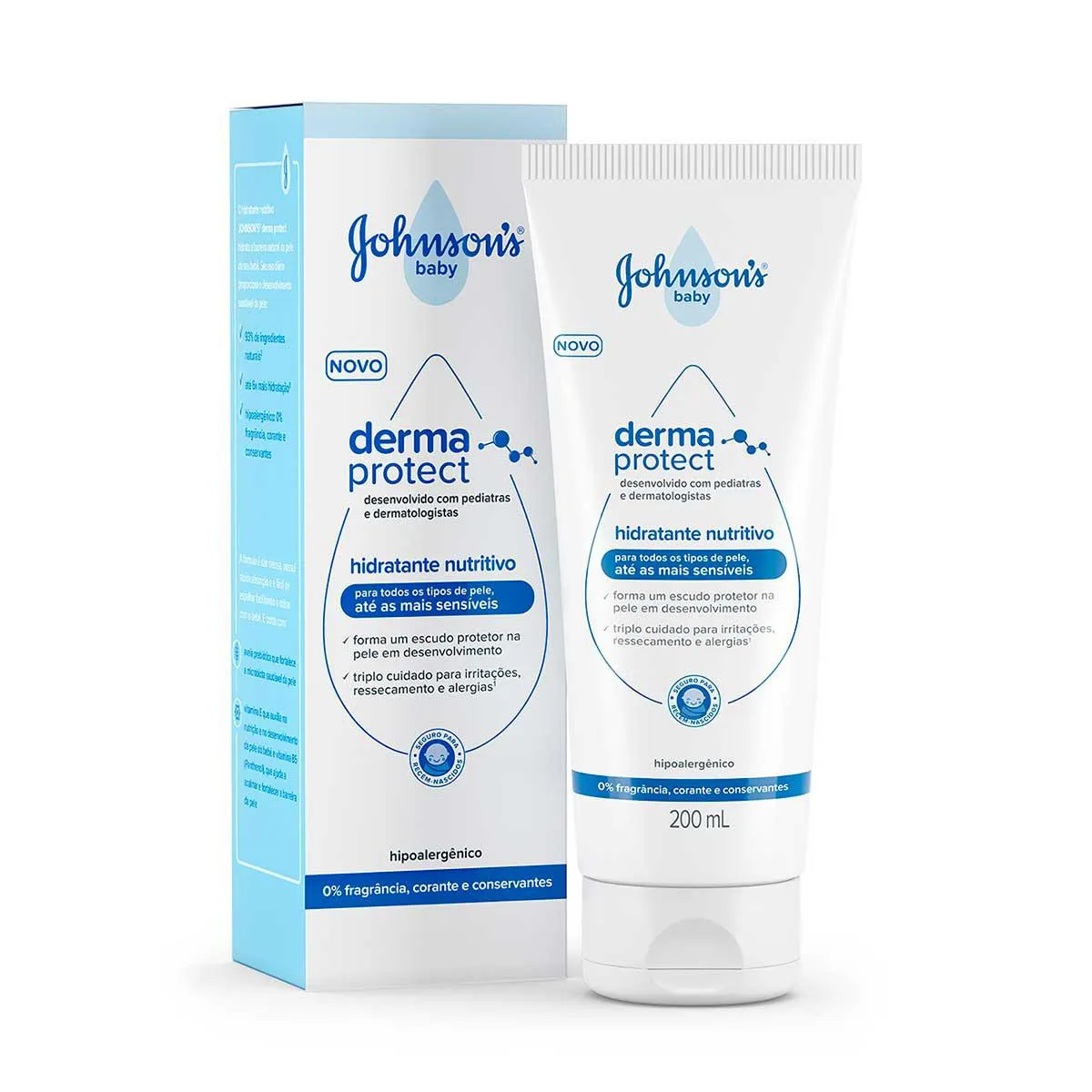 Sabonete Nutritivo Johnson's Baby Derma Protect 200ml em oferta | Droga ...