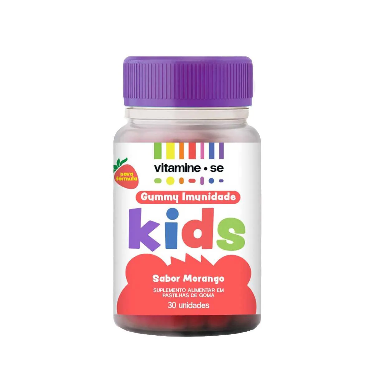 Polivitamínico Vitamine-se Gummy Imunidade Kids Morango Infantil 30 gomas