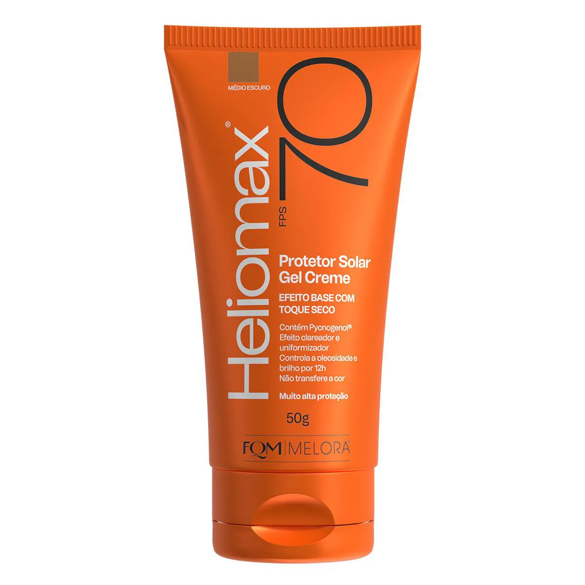 Protetor Solar Gel Creme Facial Heliomax FPS 50 Tom Claro 50g - Preço ...