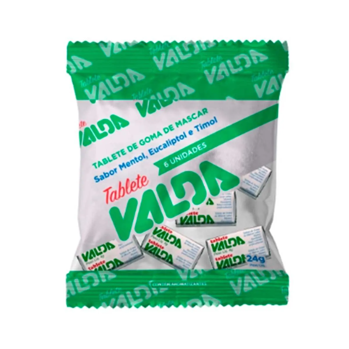 Chiclete Valda Classic Tablete 6 Unidades