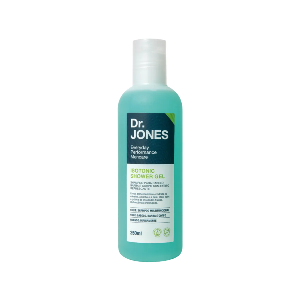 Shampoo Dr. Jones Isotonic Shower Gel para Barba, Cabelo e Corpo 250ml