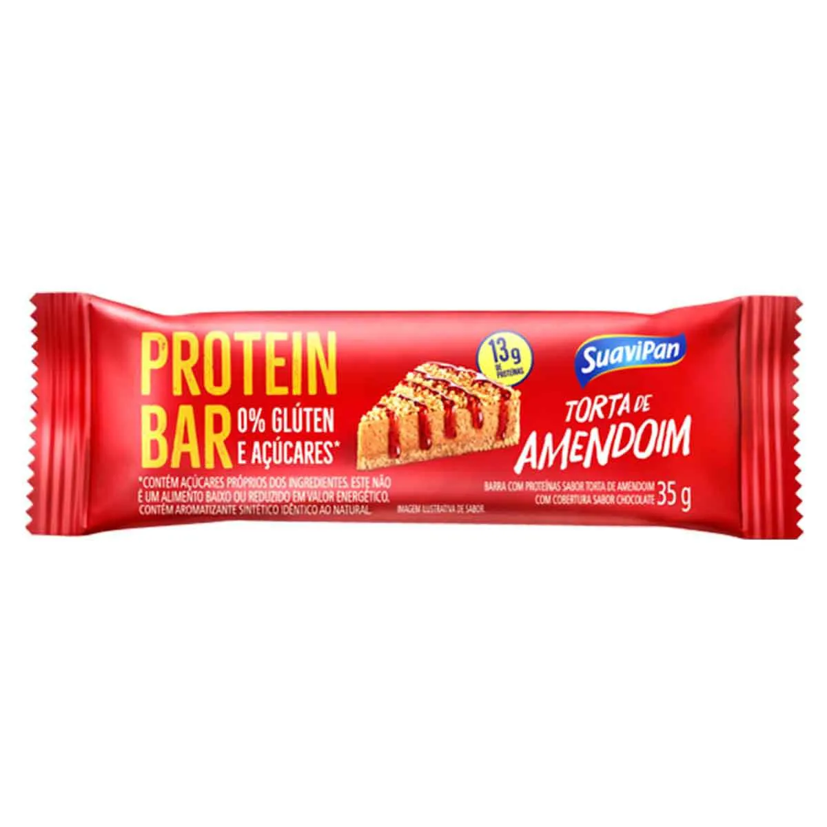 Barra de Proteína SuaviPan Protein Bar Torta de Amendoim 35g