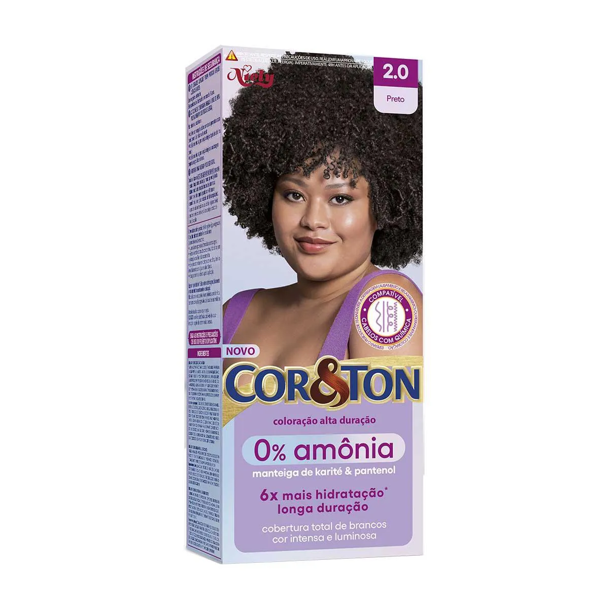 COR&TON TINTURA SEM AMONIA 6.0 LOURO ESCURO 988073 | Droga Raia