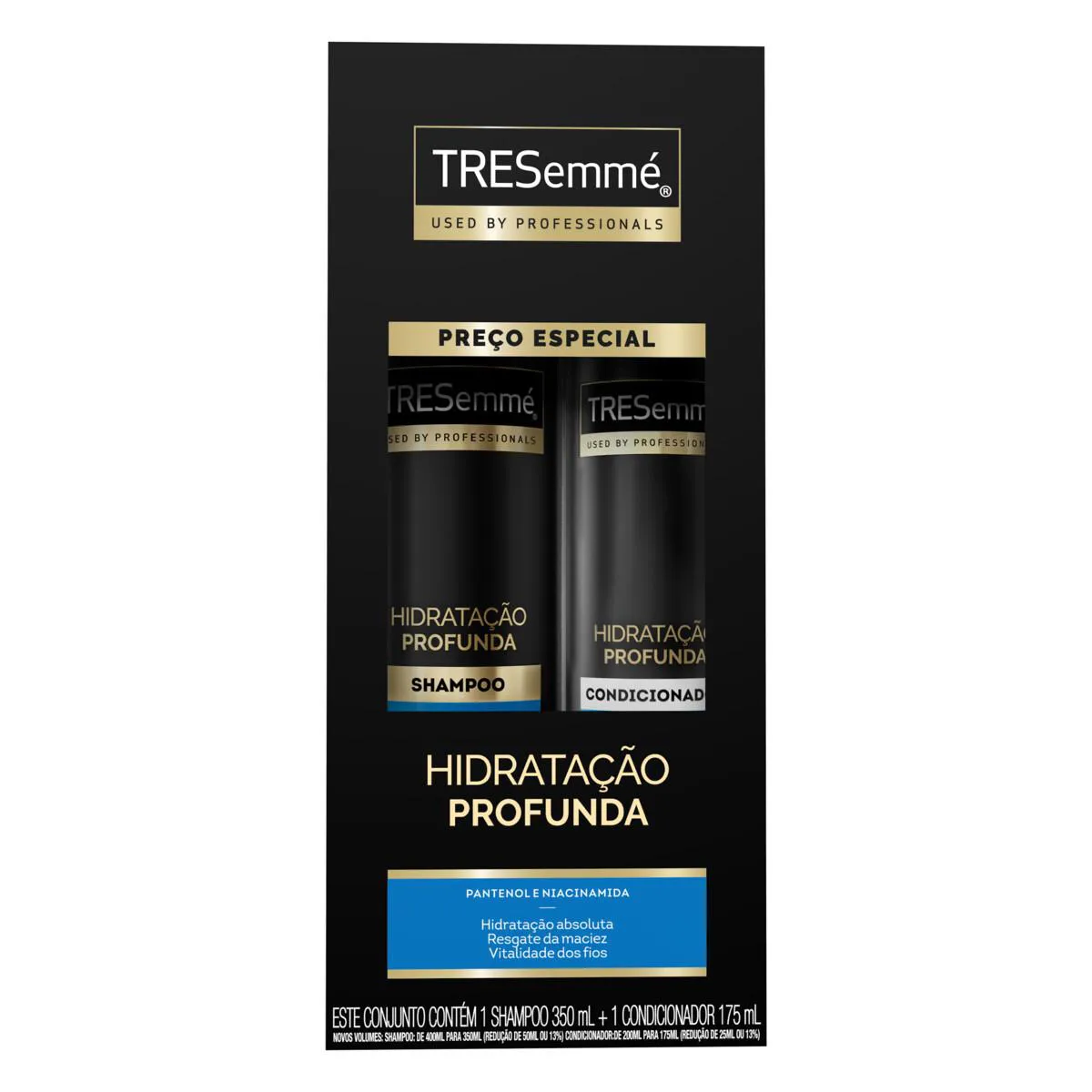 Kit Tresemmé Hidratação Profunda Shampoo 350ml + Condicionador 175ml