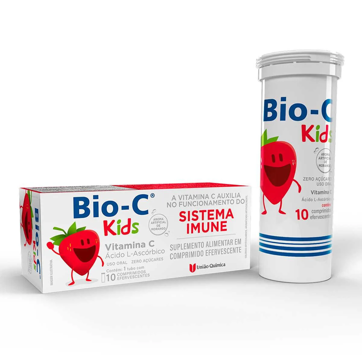 Vitamina C Efervescente Bio-C Kids Infantil 10 comprimidos