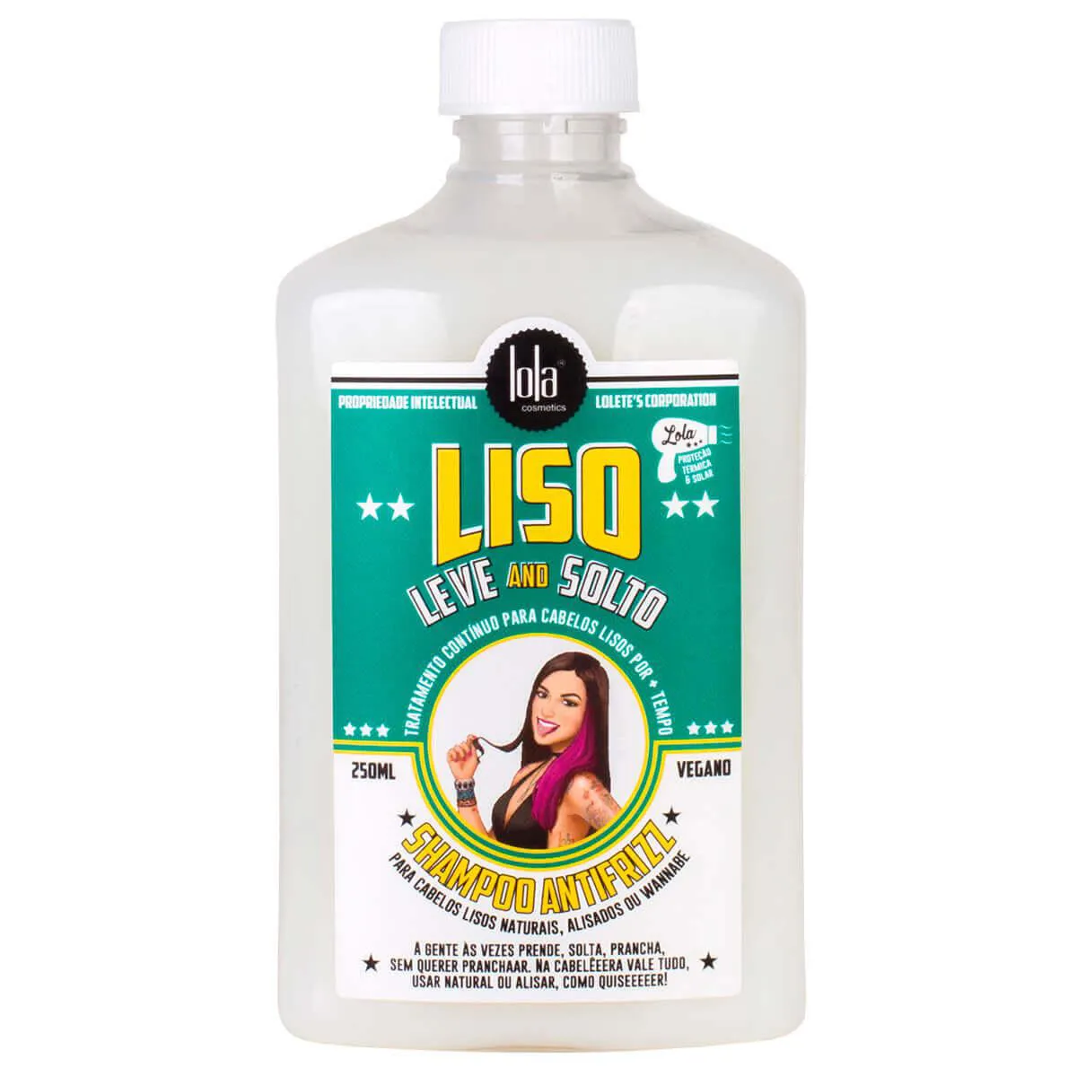 Shampoo Antifrizz Liso, Leve e Solto Lola Cosmetics 250ml