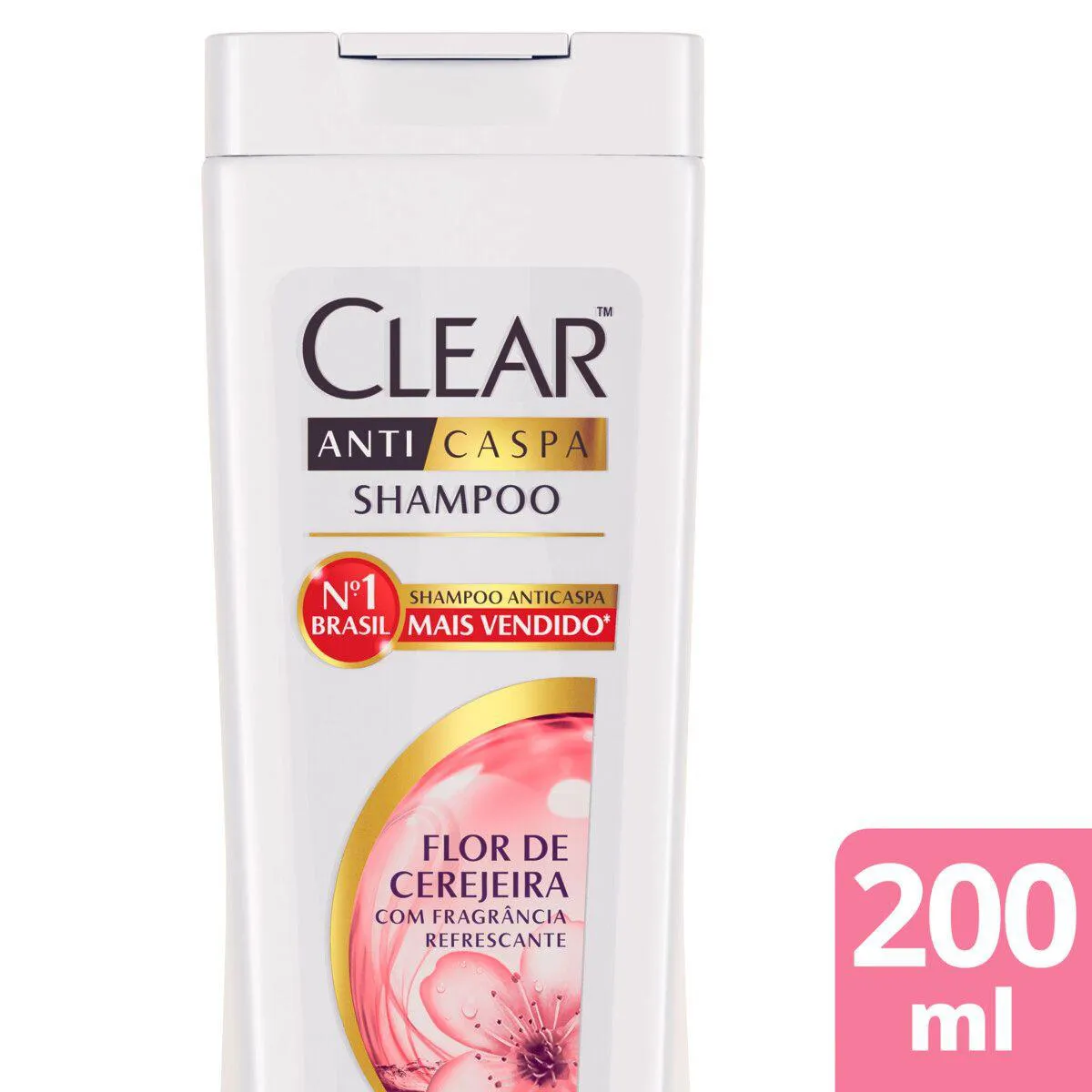 Shampoo Anticaspa Clear Women Flor de Cerejeira 200ml