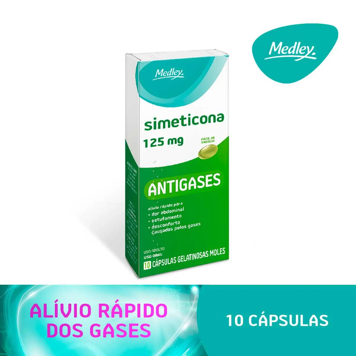 Simeticona 125mg 10 cápsulas: Para que serve e como tomar | Drogasil