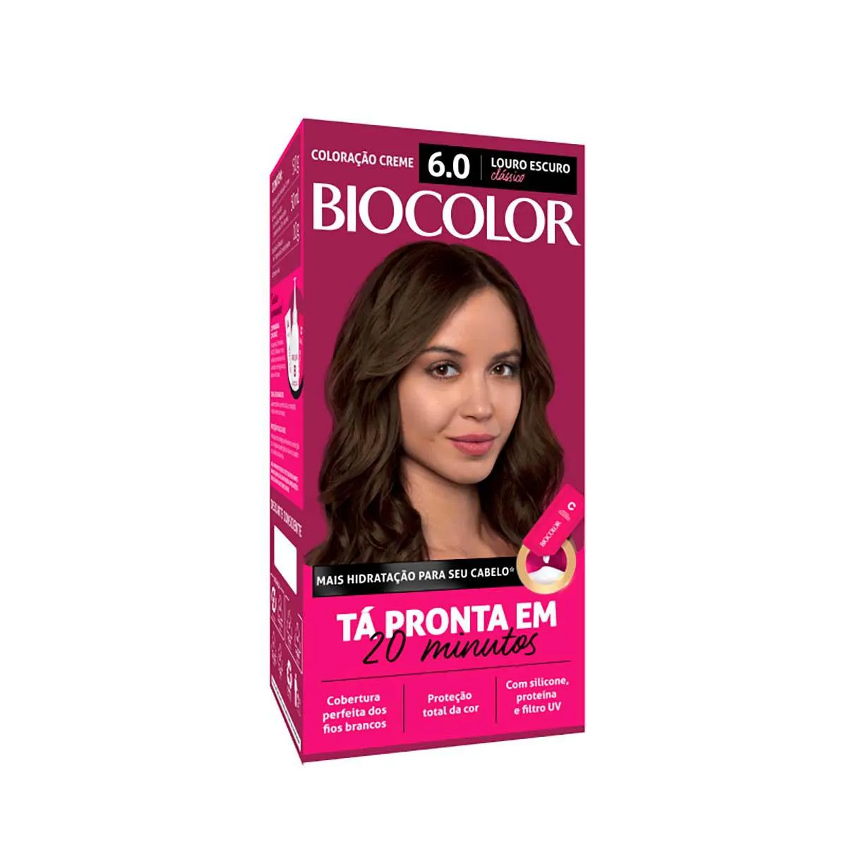 Biocolor Kit Econômico Coloração Creme Louro Escuro Classico 6.0: valor ...