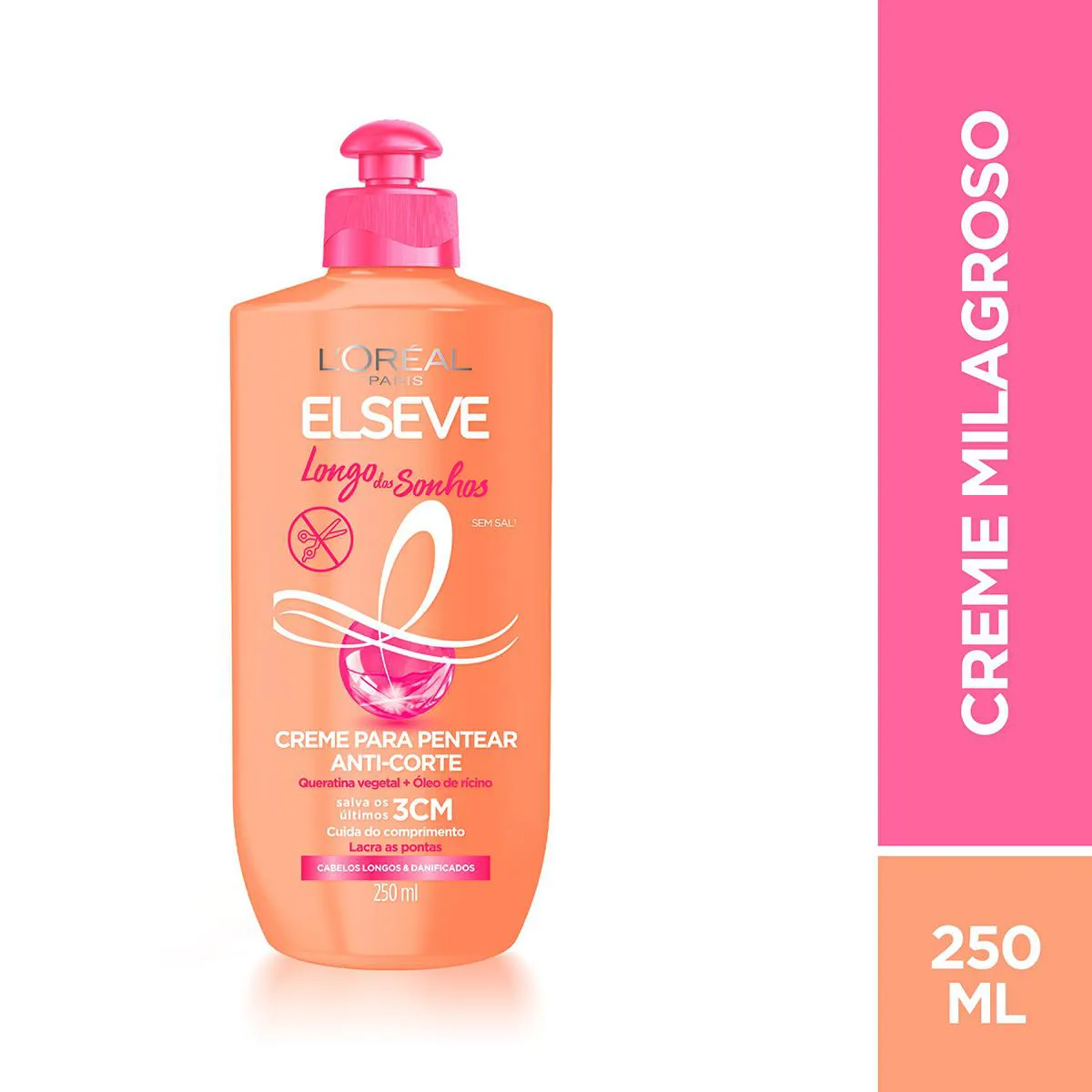 Creme para Pentear L'Oréal Paris Elseve Longo dos Sonhos 250ml