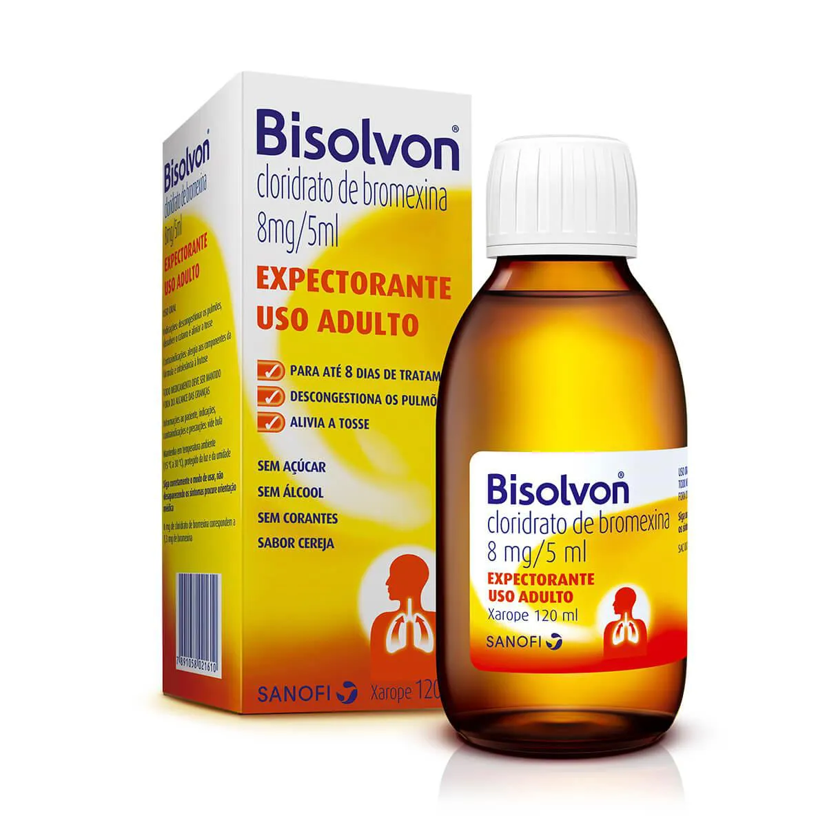 Xarope Expectorante Bisolvon Adulto 120ml | Droga Raia