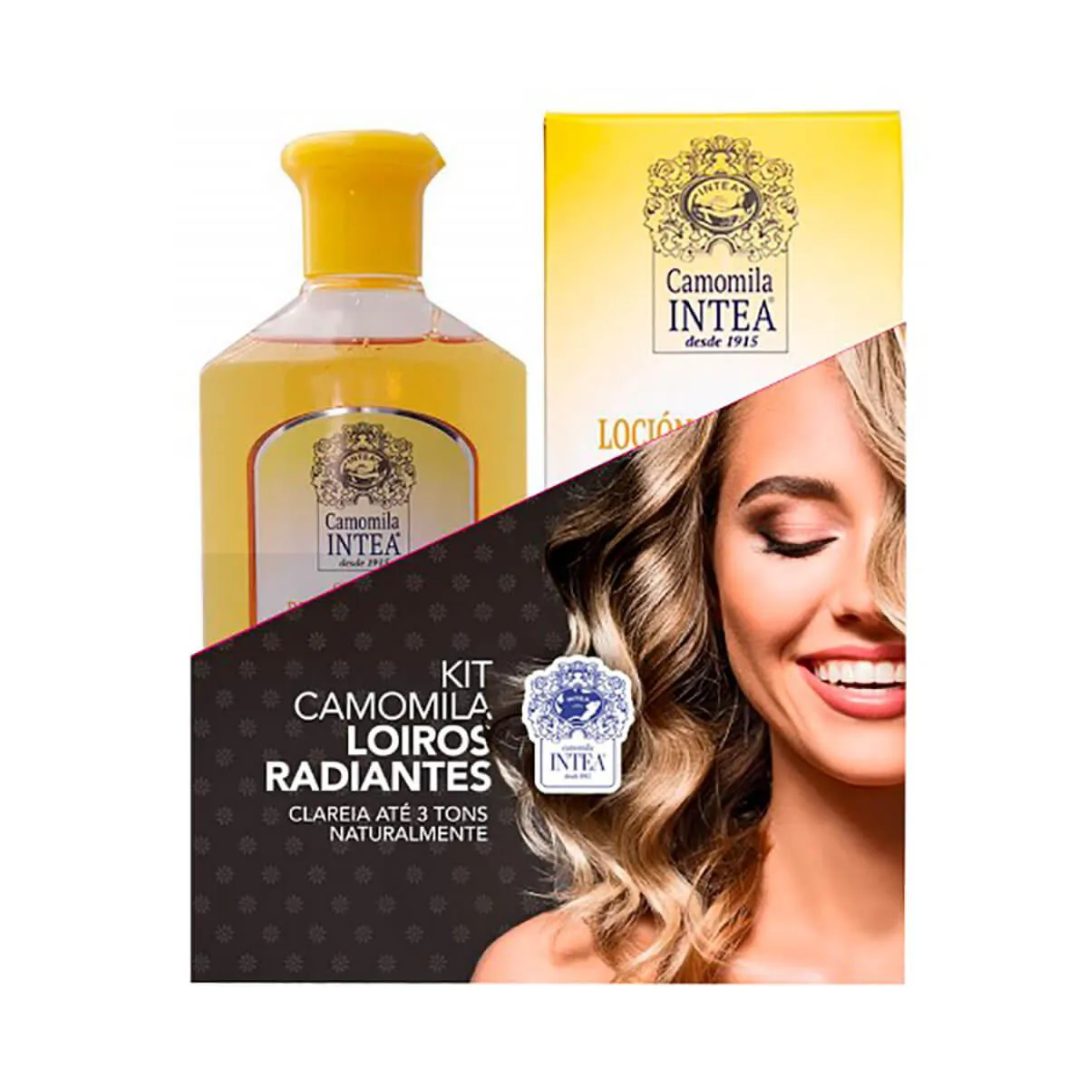 Kit Intea Camomila Loiros Radiantes Shampoo 250ml + Loção Clareadora 100ml