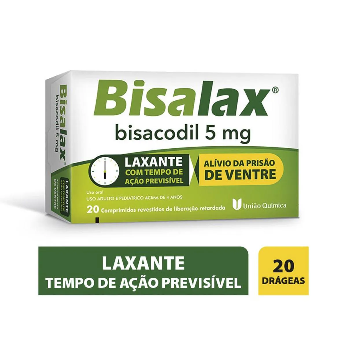 Bisalax 5mg 20 drágeas