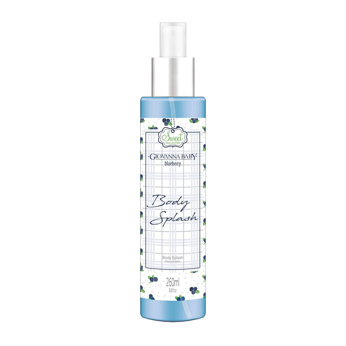 Body Splash Desodorante Corporal Giovanna Baby Blueberry com 260ml