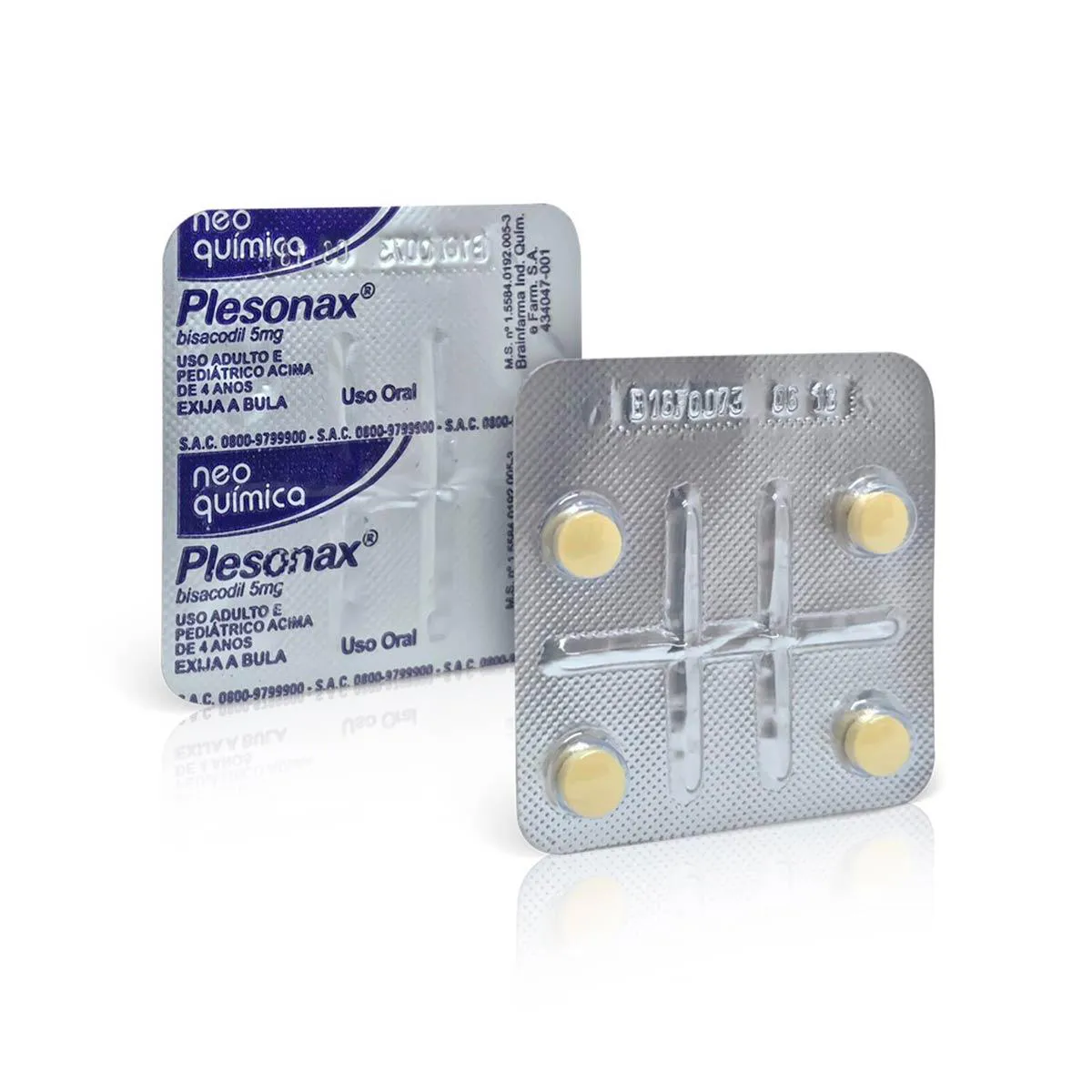 Plesonax 5mg com 4 Comprimidos | Drogasil