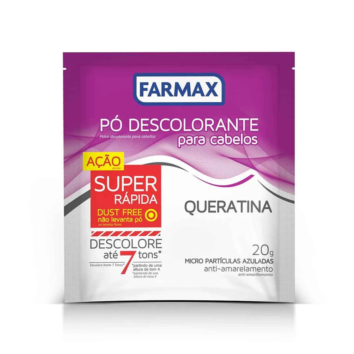 Pó Descolorante Farmax Queratina 20g