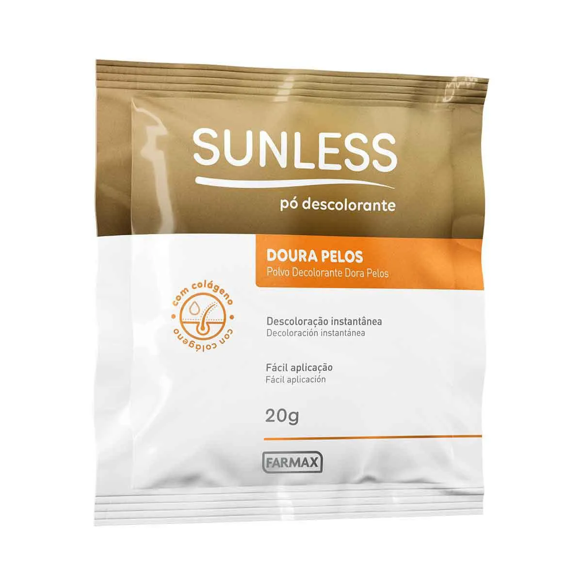 Pó Descolorante Sunless Doura Pelos com 20g