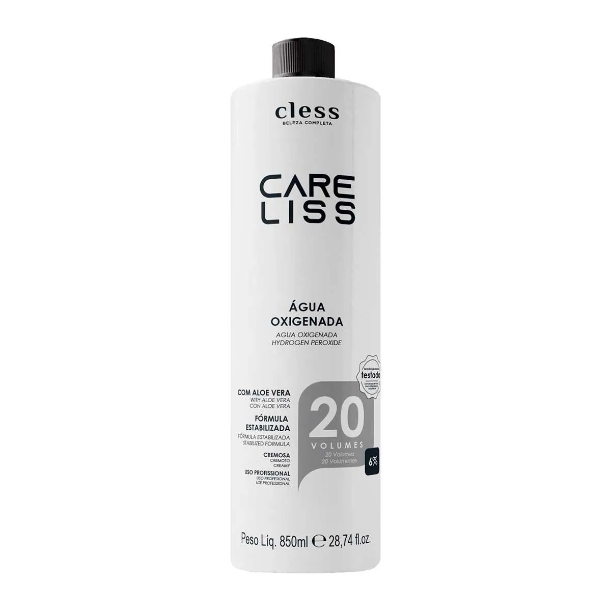 Água Oxigenada 20 Volumes Care Liss 850ml