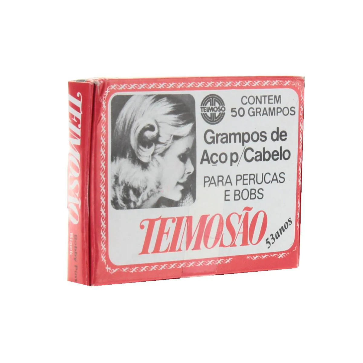 Grampo de Cabelo Teimosão Preto Nº 7 - 50 unidades