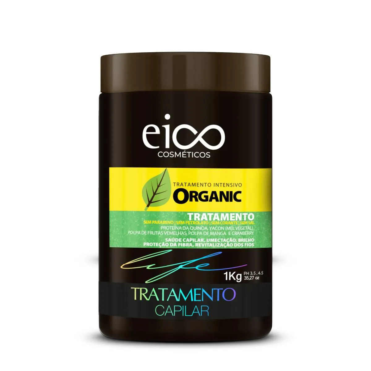 Máscara de Tratamento Capilar Eico Life Organic 1Kg