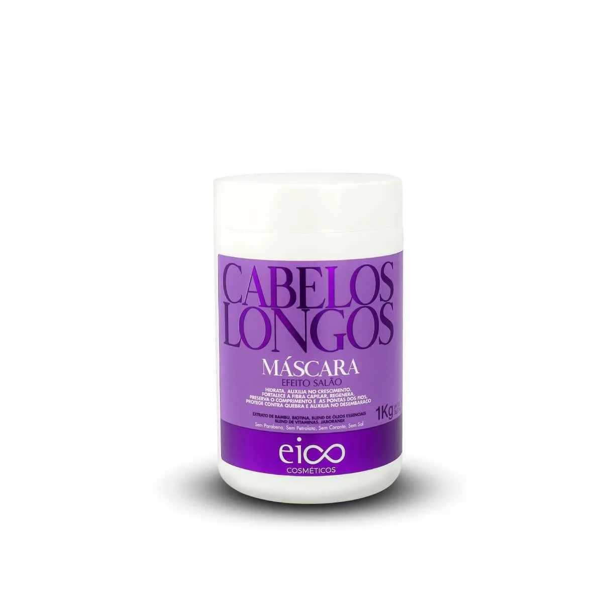 Máscara Capilar Cabelo Longo Eico Efeito Salão 1Kg